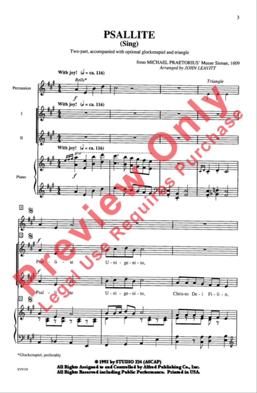 Psallite (Sing) 2-Part scores gallery preview page 3