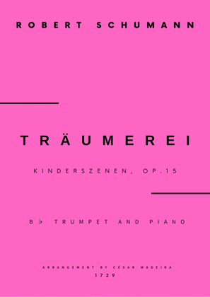 Book cover for Traumerei by Schumann - Bb Trumpet and Piano (Full Score and Parts)