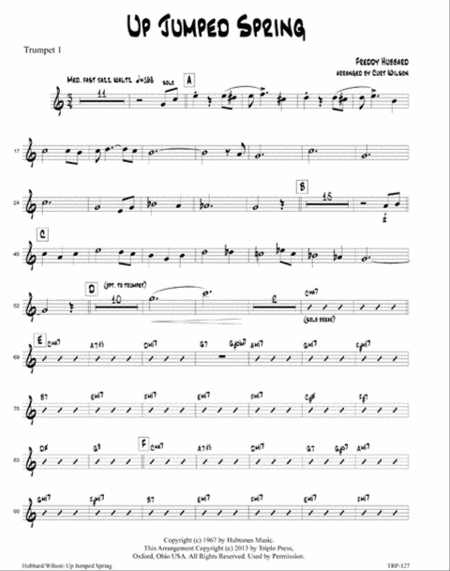 Up Jumped Spriing Up Jumped Spriing Small Ensemble scores gallery preview page 6