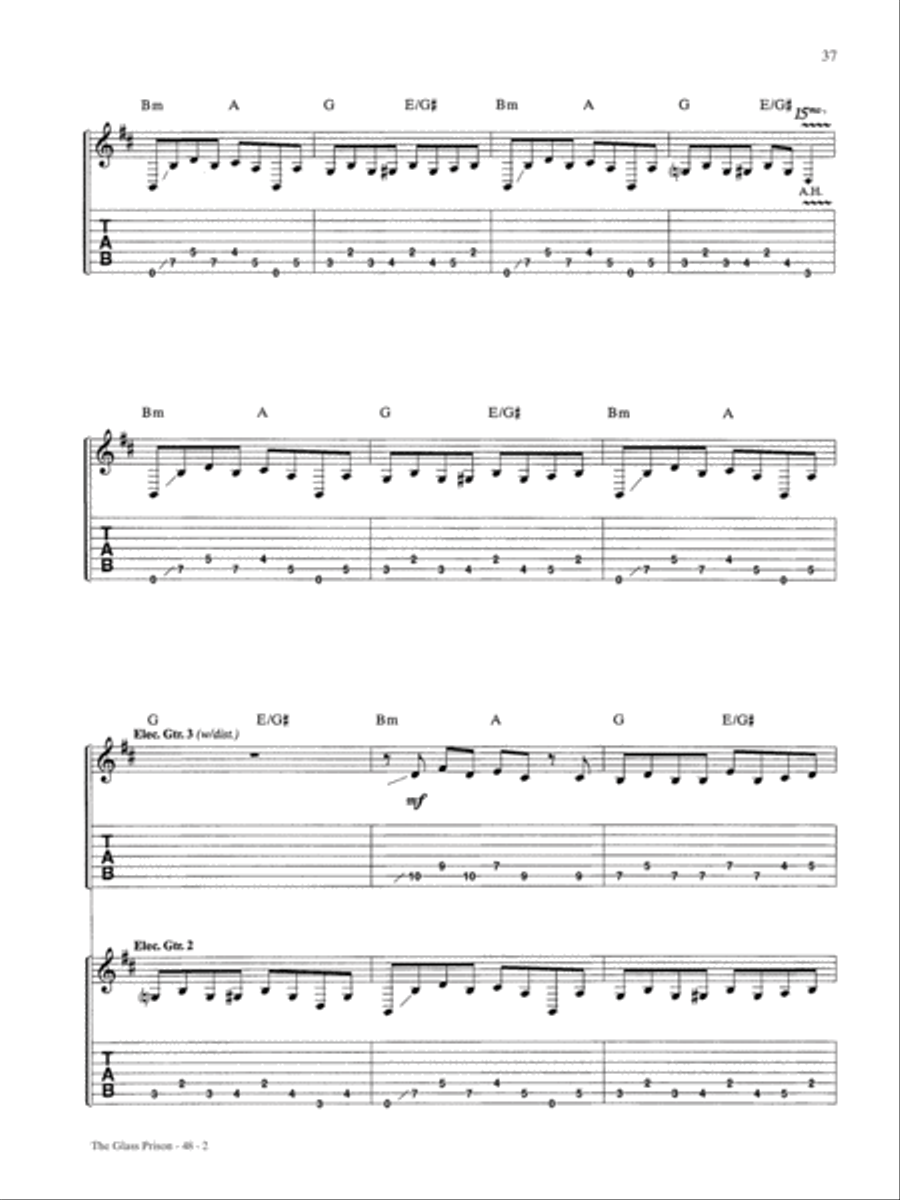 The Glass Prison The Glass Prison Guitar Tablature scores gallery preview page 2