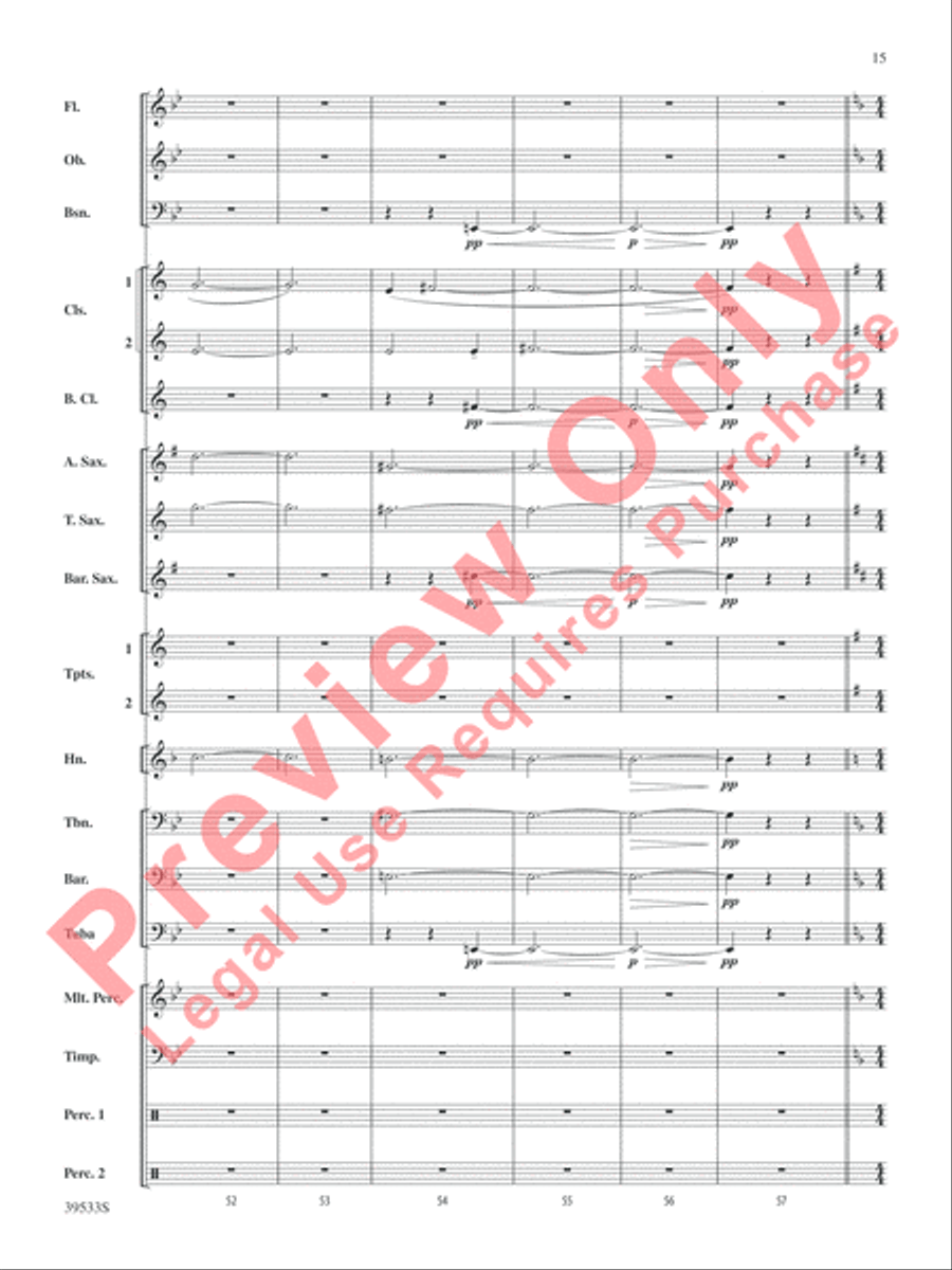 Dark Shadows (from the Original Motion Picture Soundtrack) Concert Band scores gallery preview page 16
