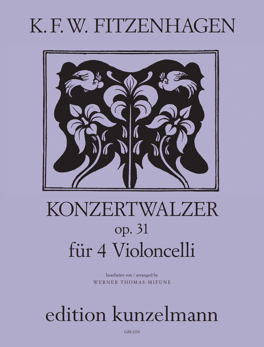 Concert waltz Cello scores gallery preview page 1
