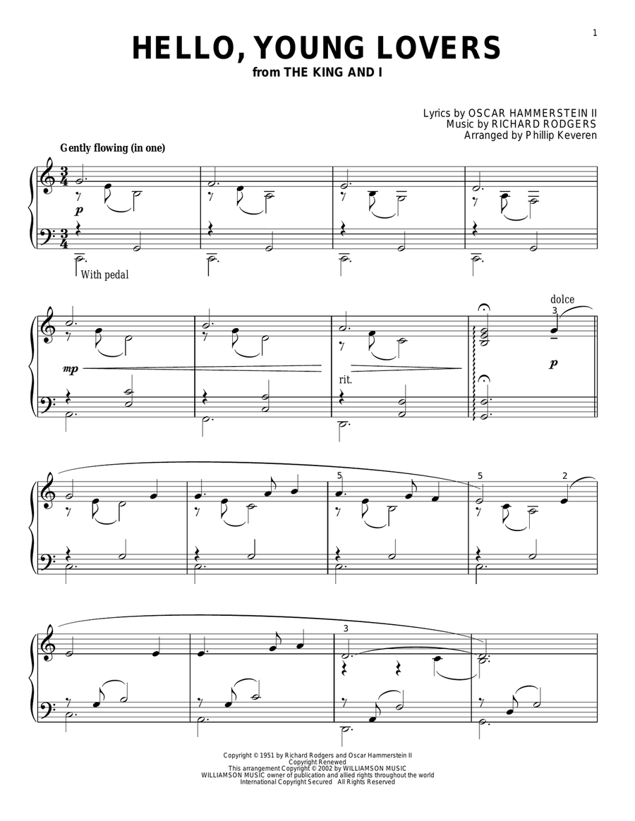 Hello, Young Lovers (arr. Phillip Keveren)