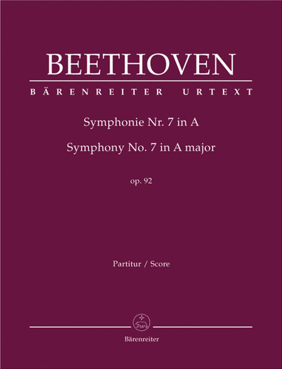 Symphony, No. 7 A major, Op. 92 Orchestra scores gallery preview page 1
