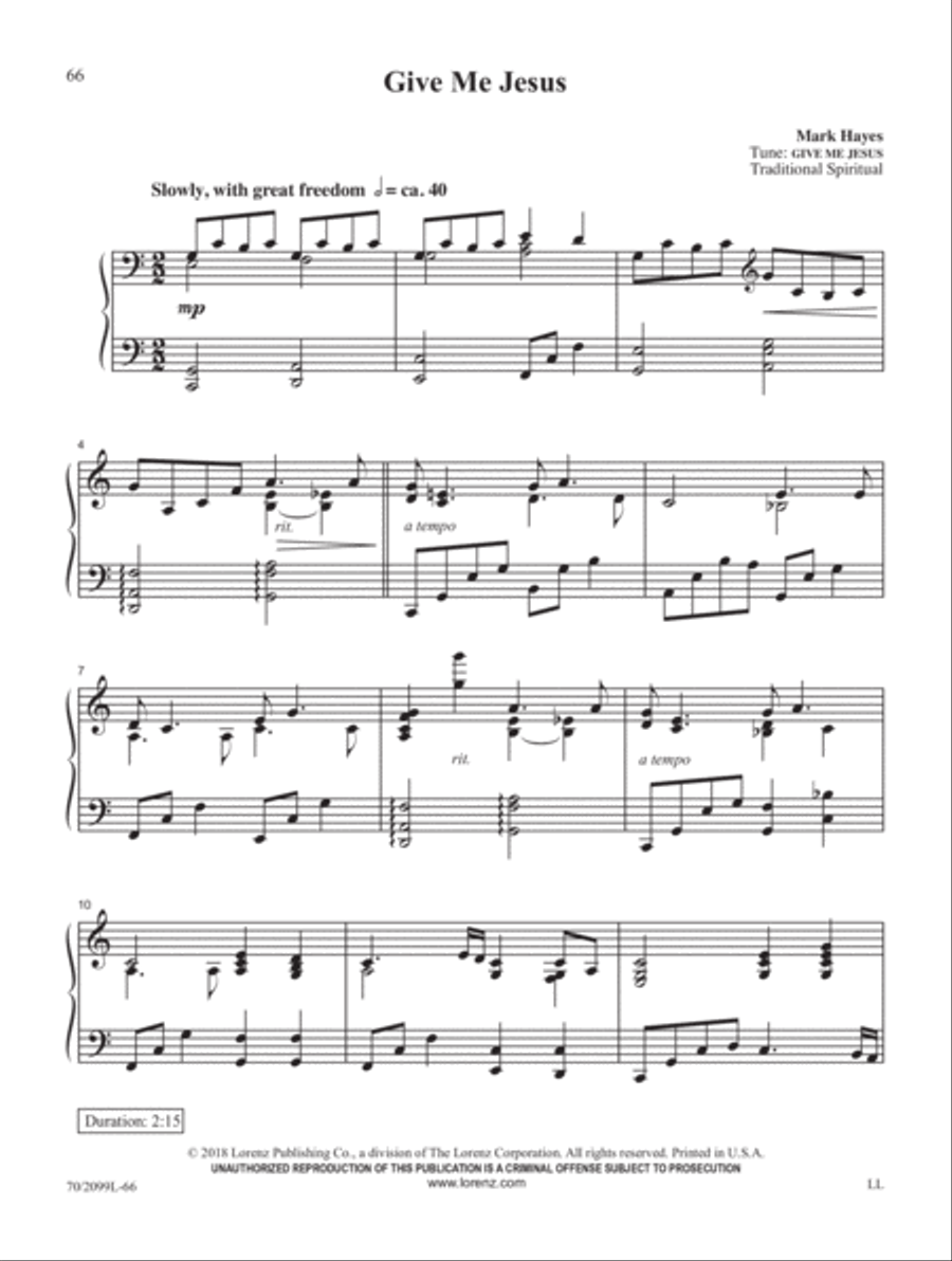 Mark Hayes Miniatures, Vol. 2 Piano Solo scores gallery preview page 21