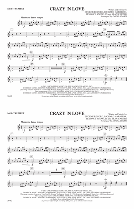Book cover for Crazy In Love: 1st B-flat Trumpet
