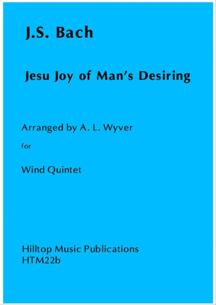 Jesu Joy of Mans Desiring arranged for Wind Quintet Woodwind Quintet scores gallery preview page 1