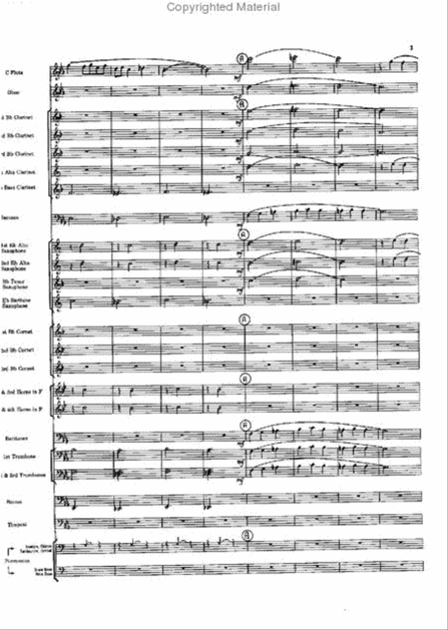 Short Prelude With Perspectives Concert Band scores gallery preview page 3