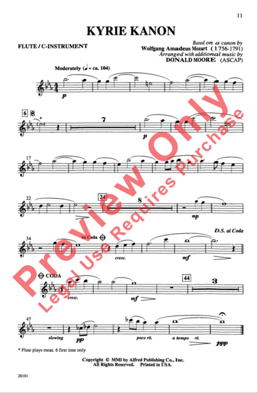 Kyrie Kanon 2-Part scores gallery preview page 11