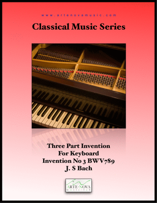 Three Part Invention No 3 BWV 789