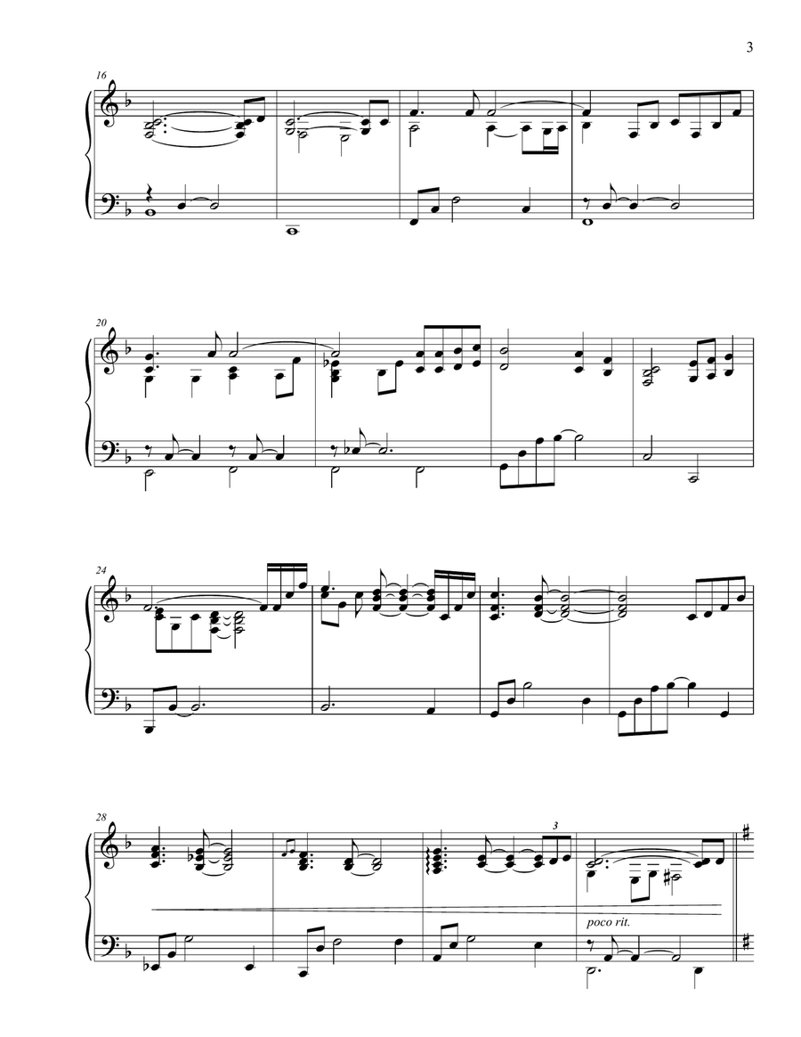 I Love You, Lord (and I Lift My Voice) Piano Solo scores gallery preview page 3
