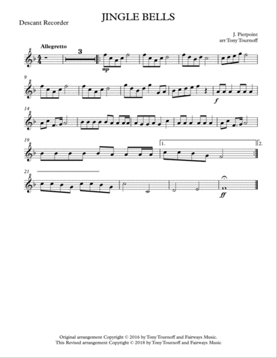 Jingle Bells (Mixed Ensemble) Large Ensemble scores gallery preview page 6