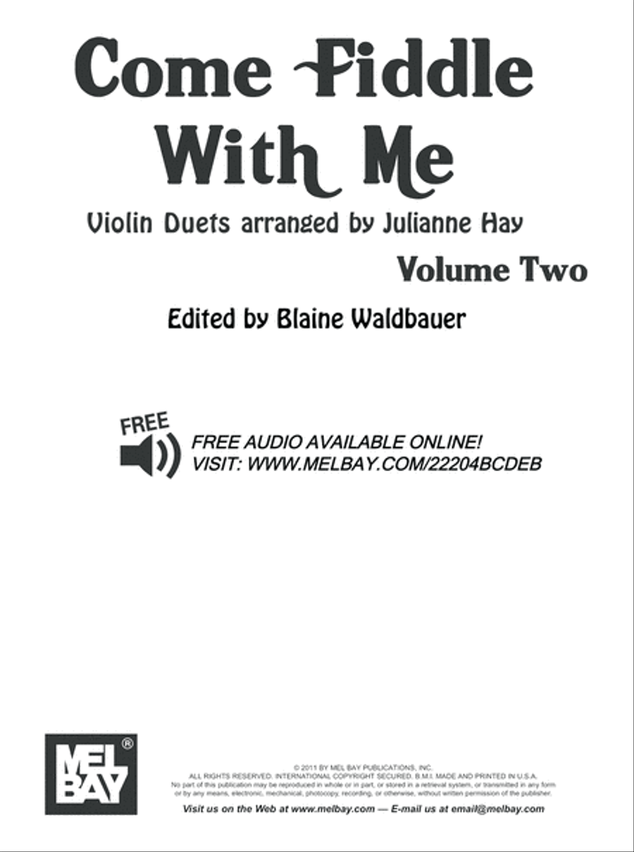 Come Fiddle With Me, Volume Two String Duet scores gallery preview page 2