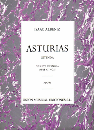 Book cover for Albeniz: Asturias (leyenda) De Suite Espanola Op.47 No.5
