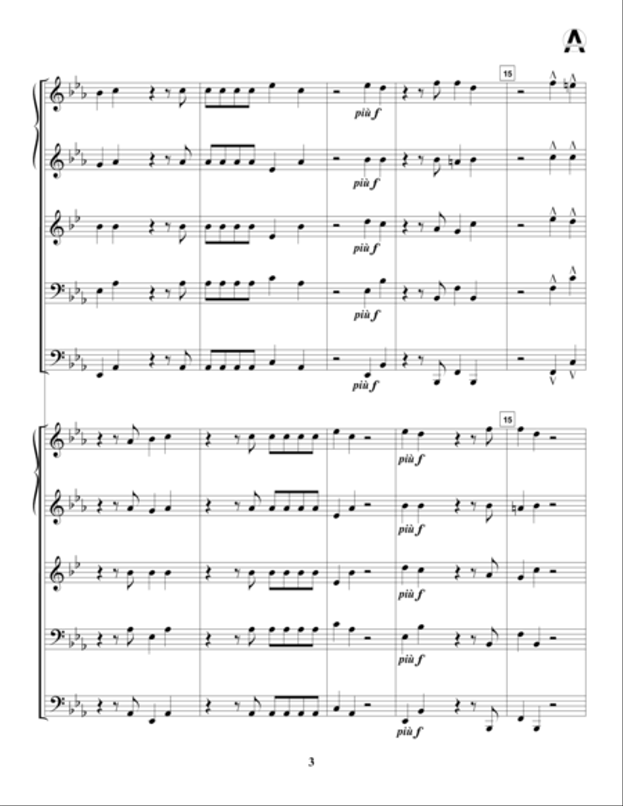 Ola, o che bon eccho! Horn scores gallery preview page 5