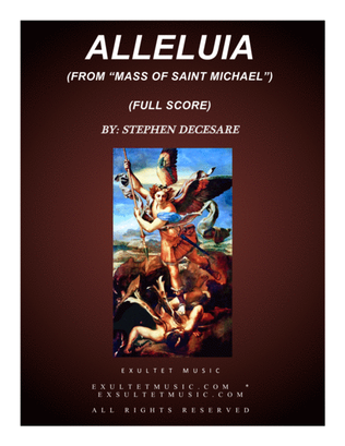 Book cover for Alleluia (from "Mass of Saint Michael" - Full Score)