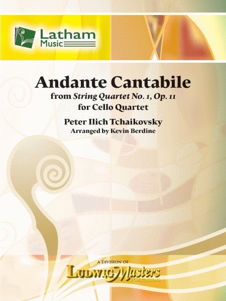 Andante Cantabile (from String Quartet No. 1) for Cello Quartet image number null