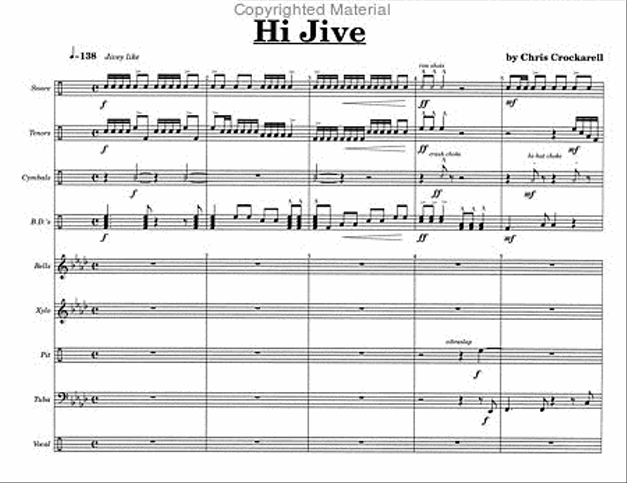 Hi Jive Hi Jive Percussion Ensemble scores gallery preview page 3