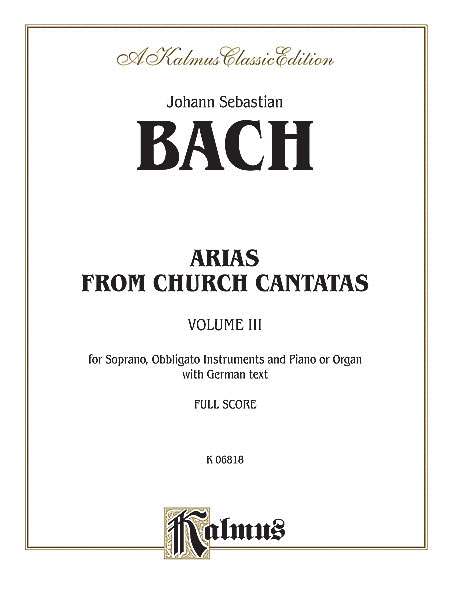 Soprano Arias from Church Cantatas, Volume III (5 Sacred)