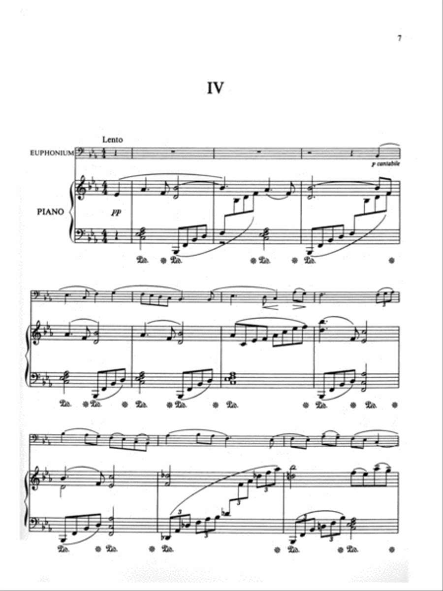 Six Studies in English Folksong Bass Clarinet scores gallery preview page 5