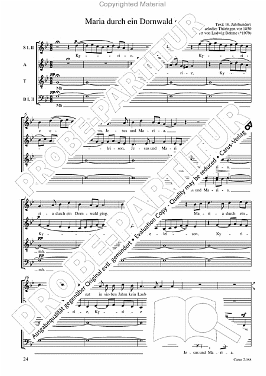 Calmus Christmas Carols Choir scores gallery preview page 25