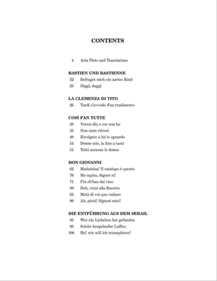 Mozart Opera Arias Voice Solo scores gallery preview page 3