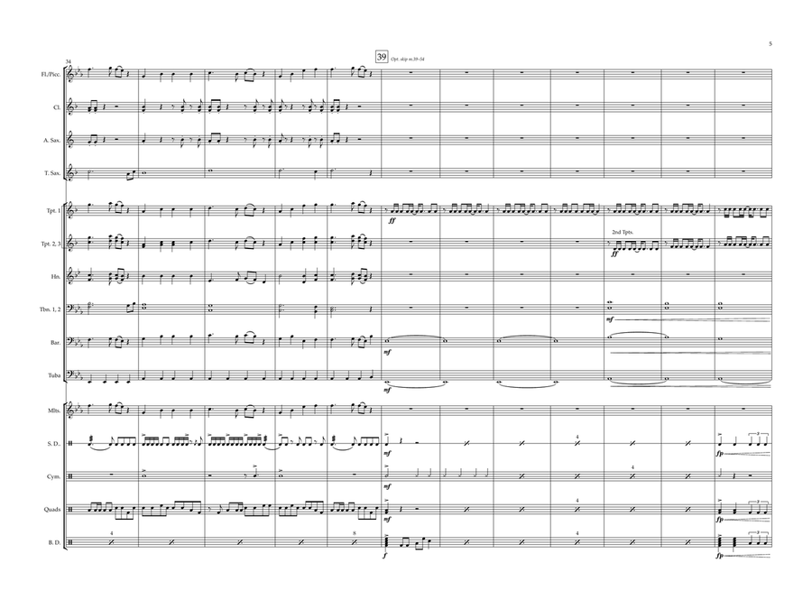 Hot To Go Marching Band scores gallery preview page 5