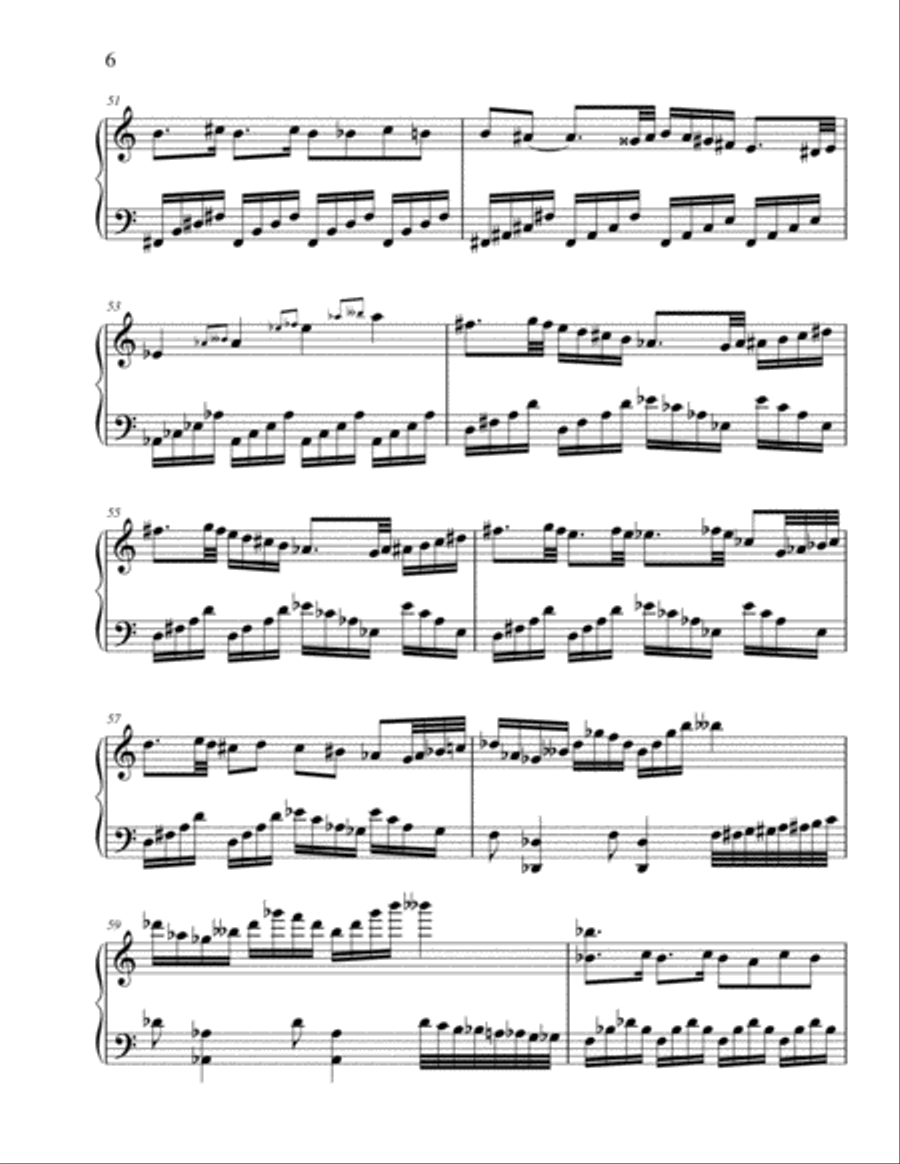 Solo for Virtuoso Piano in C Major Piano Solo scores gallery preview page 6