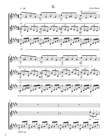 Classical Guitar Trio (Score & Parts): Trio Violeta
