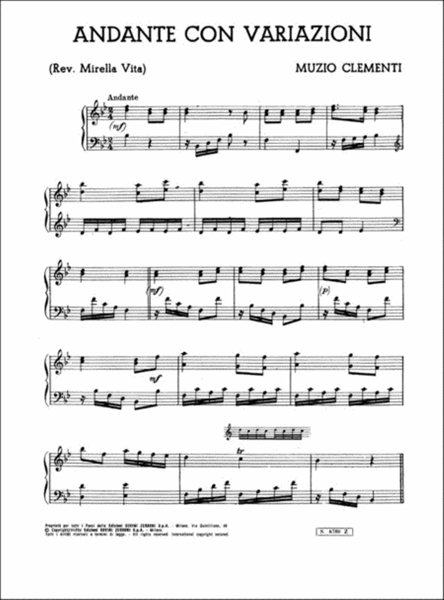 Andante con Variazoni Harp scores gallery preview page 2