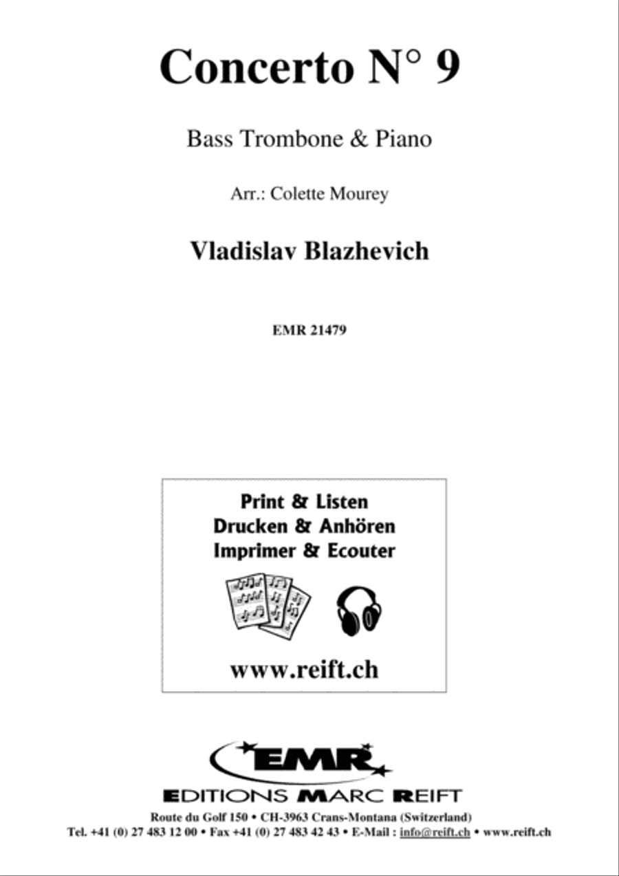 Concerto No. 9 Bass Trombone scores gallery preview page 2