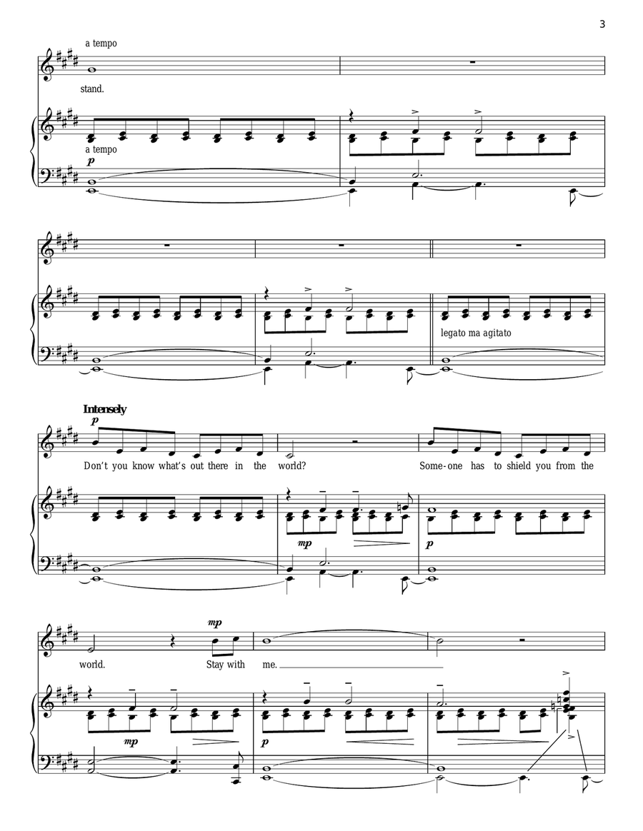 Stay With Me (from Into The Woods) Piano, Vocal scores gallery preview page 3
