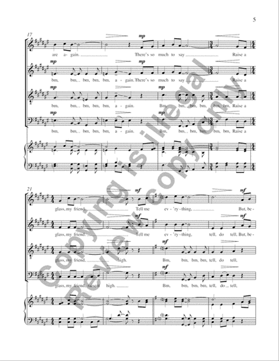 In vino veritas In vino veritas 4-Part scores gallery preview page 9