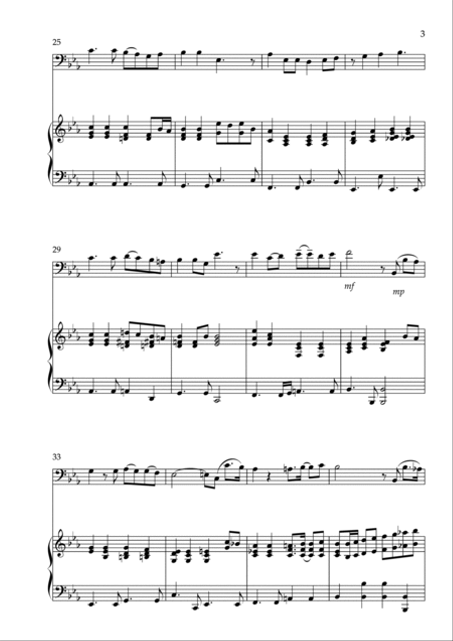 A Thousand Winds for Cello and Piano Double Bass scores gallery preview page 3