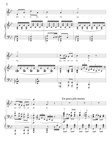 DVORÁK: Struna naladěna, Op. 55 no. 5 (transposed to G minor)