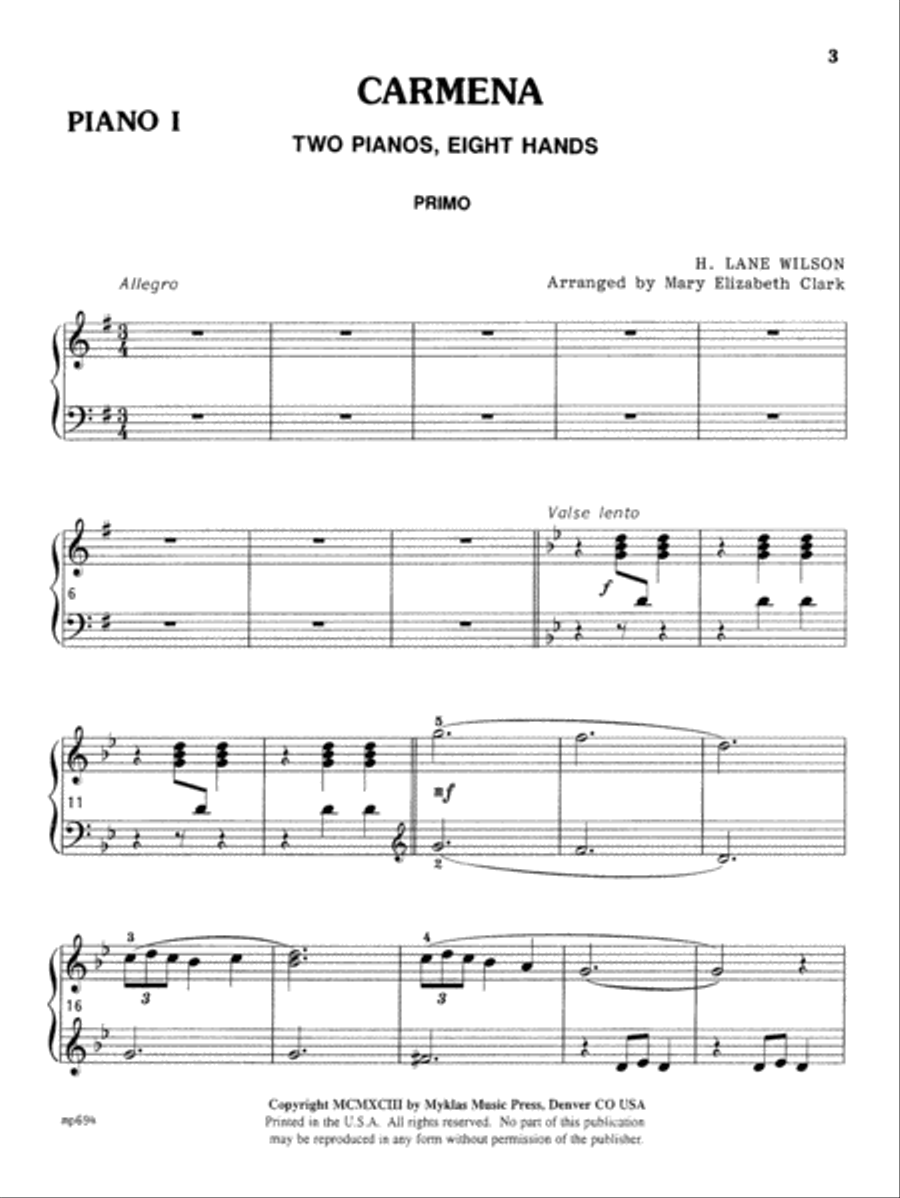 Carmena Small Ensemble scores gallery preview page 2
