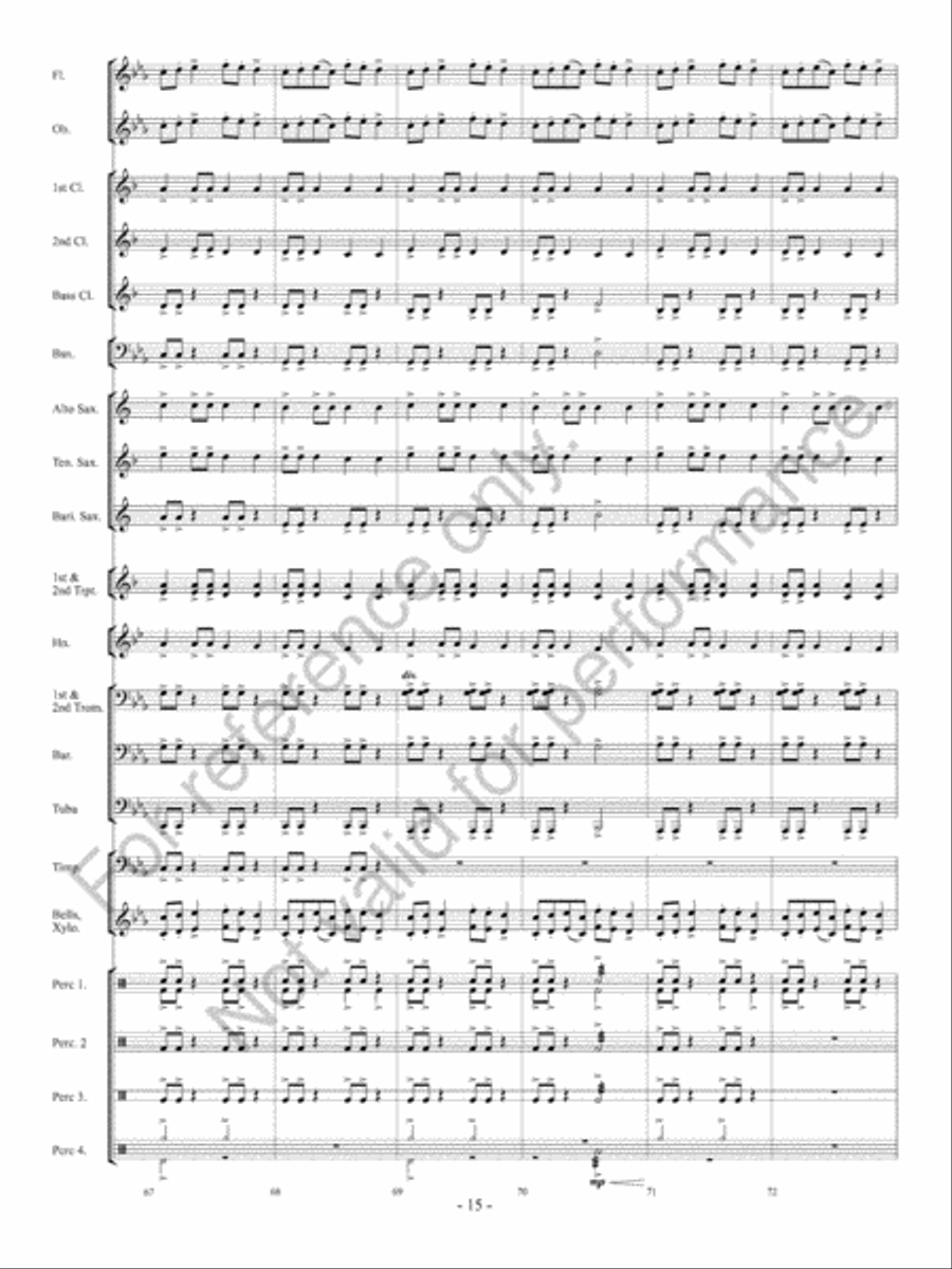 Ancient Conquest Concert Band scores gallery preview page 16