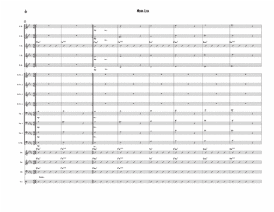 Mona Lisa Mona Lisa Jazz Ensemble scores gallery preview page 6