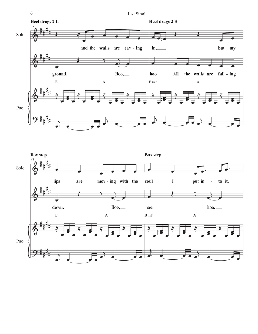 Just Sing Unison Choir scores gallery preview page 6