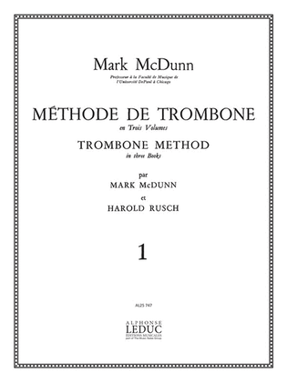Book cover for Methode De Trombone Vol.1 (trombone Solo)