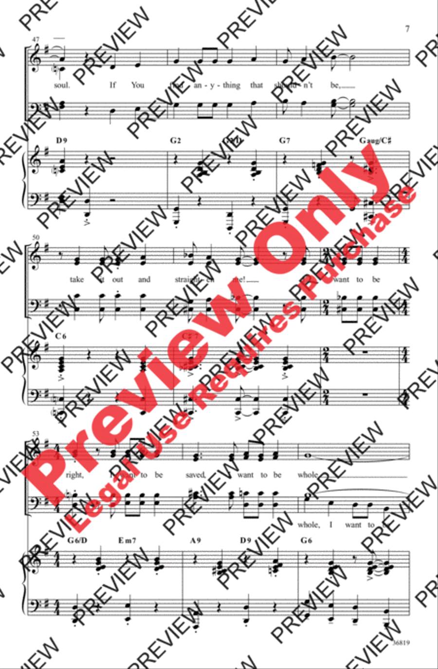 Search Me, Lord 4-Part scores gallery preview page 7