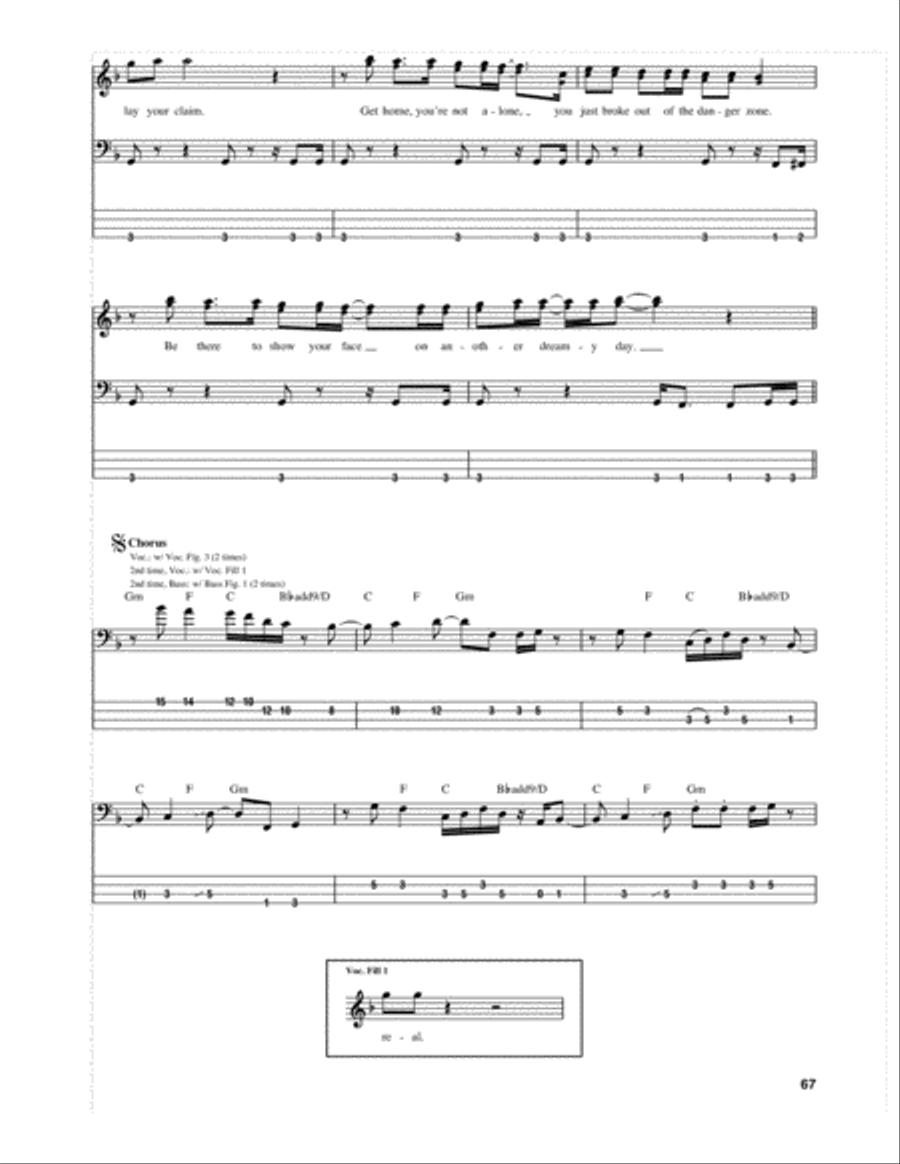 Leave It Guitar Tablature scores gallery preview page 3