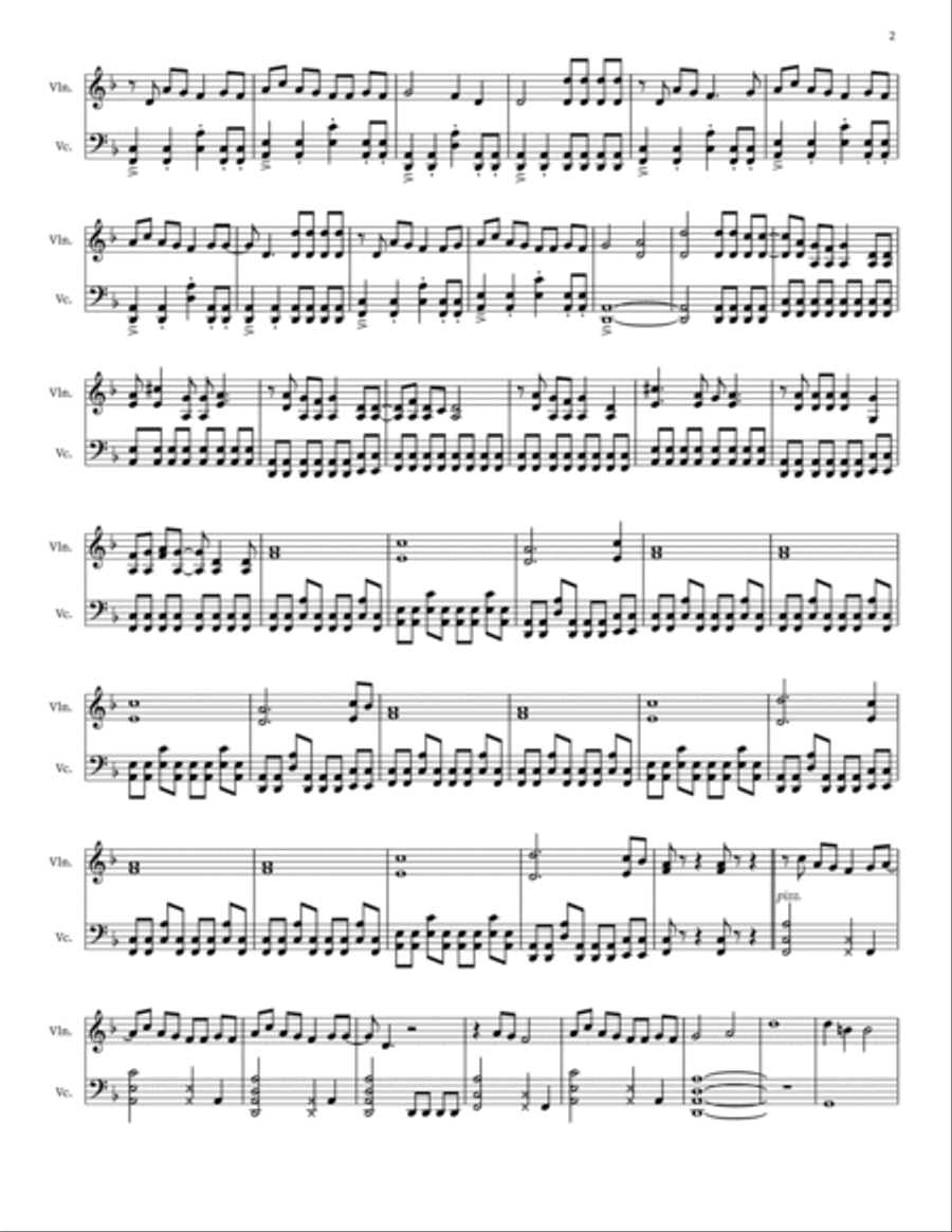Breezeblocks String Duet scores gallery preview page 2