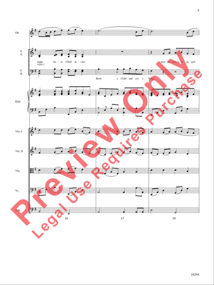 Pavane for a Silent Night Choir scores gallery preview page 6