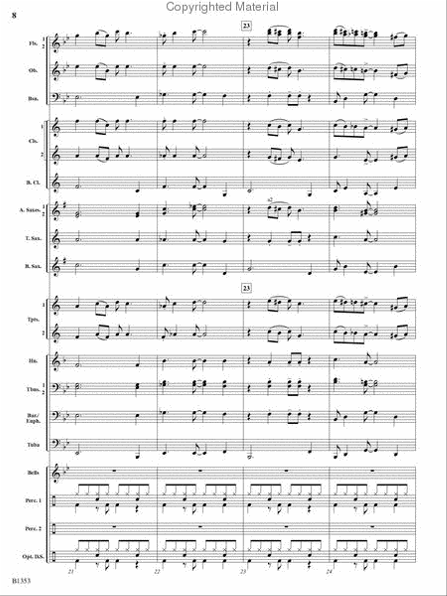 Cruisin' Concert Band scores gallery preview page 7