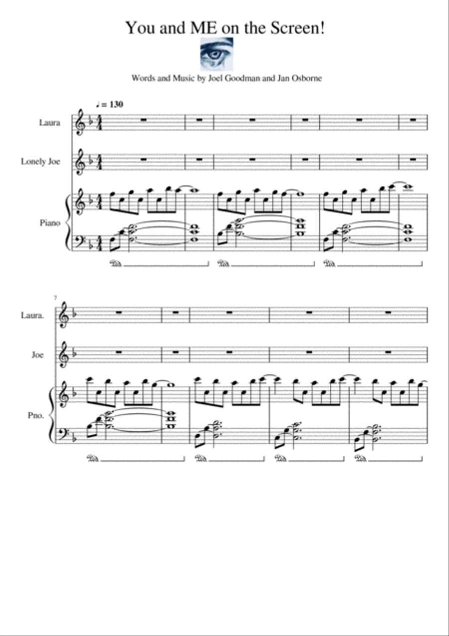 You and Me On The Screen Piano scores gallery preview page 1