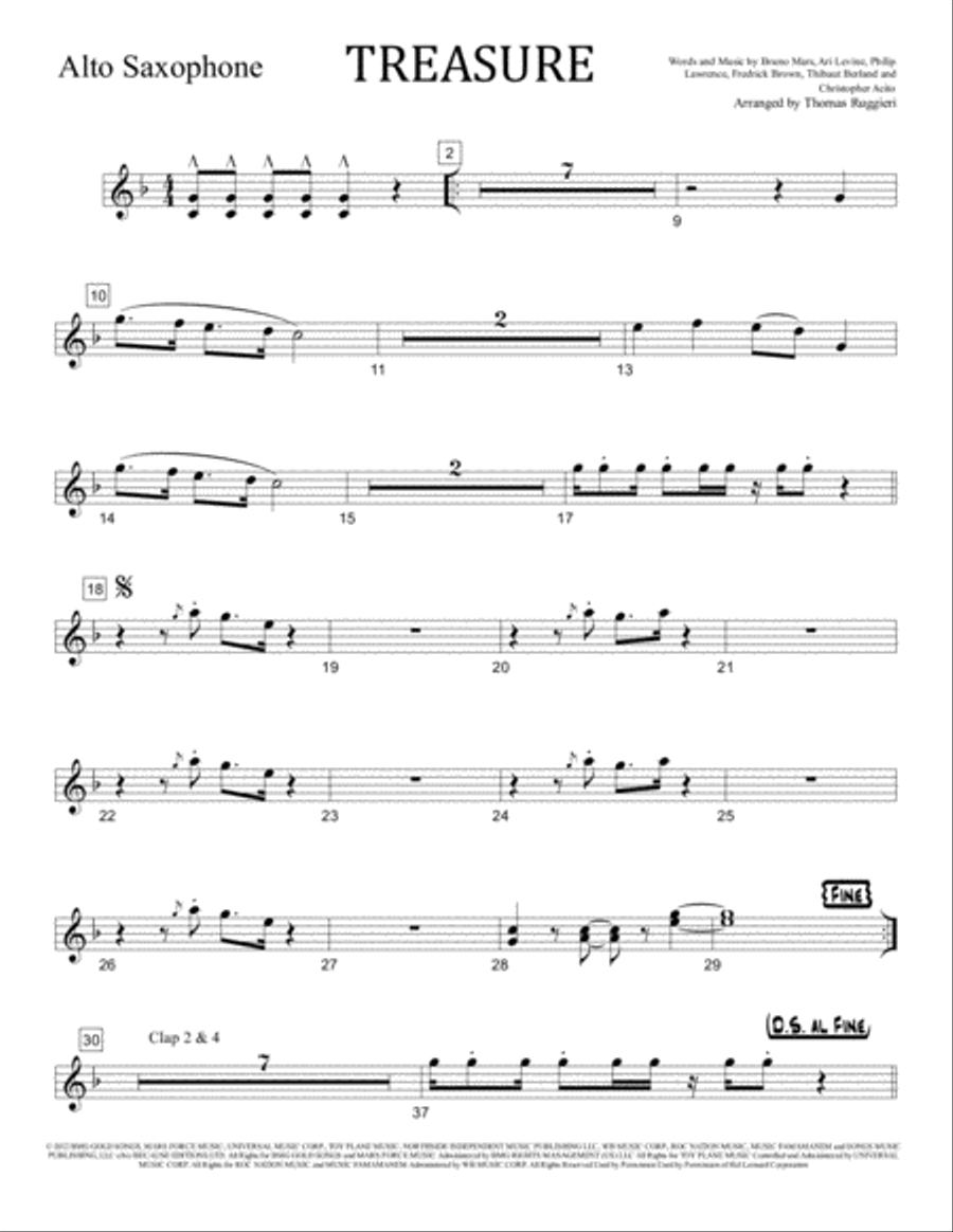 Treasure Large Ensemble scores gallery preview page 6