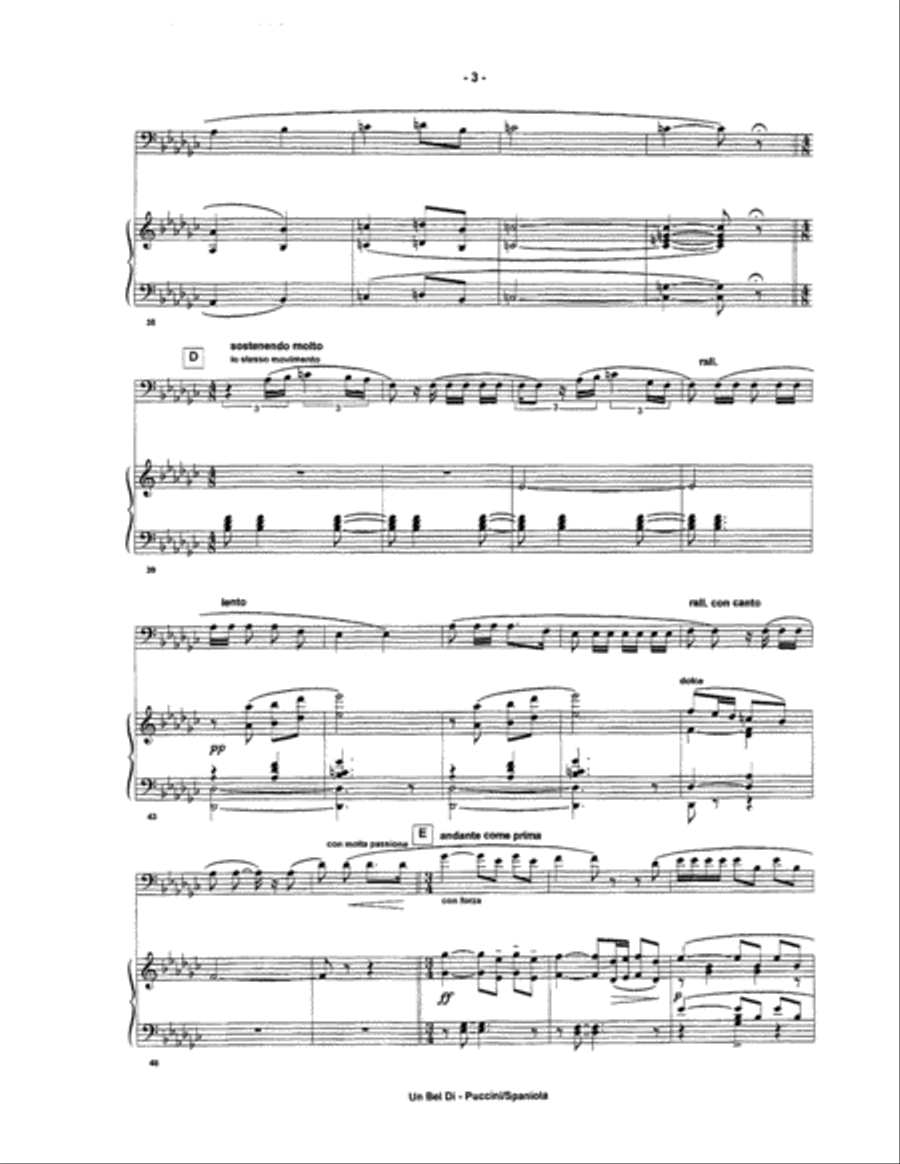 Un Bel Di Un Bel Di Euphonium scores gallery preview page 4
