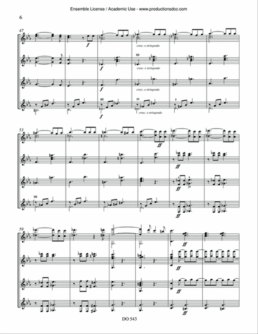 Fantaisie op. 16 Guitar Ensemble scores gallery preview page 6