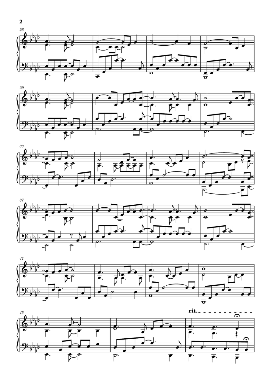 Ledgend Of Marmaid Piano scores gallery preview page 2